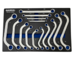 КОМПЛЕКТ СПЕЦИАЛНИ КЛЮЧОВЕ S-ОБРАЗНИ , С-ОБРАЗНИ , Е-TORX , 14ЧАСТИ HAWEK