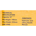 СЕРВИЗЕН КРИК 3 ТОНА 140 – 525 ММ JCB - Image 3