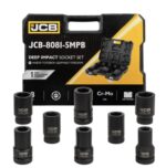 КОМПЛЕКТ ДЪЛБОКИ УДАРНИ ВЛОЖКИ 6-СТЕННИ 1″ (22 – 41 ММ) 8 ЧАСТИ JCB - Image 2