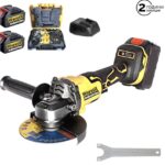 Акумулаторен Безчетков Ъглошлайф WERSTIL 24V + 2 Батерии и Зарядно с Куфар